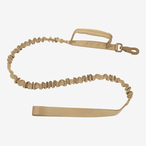Khaki Pawtrek bungee dog leash with shock-absorbing elastic and padded handle – Australia