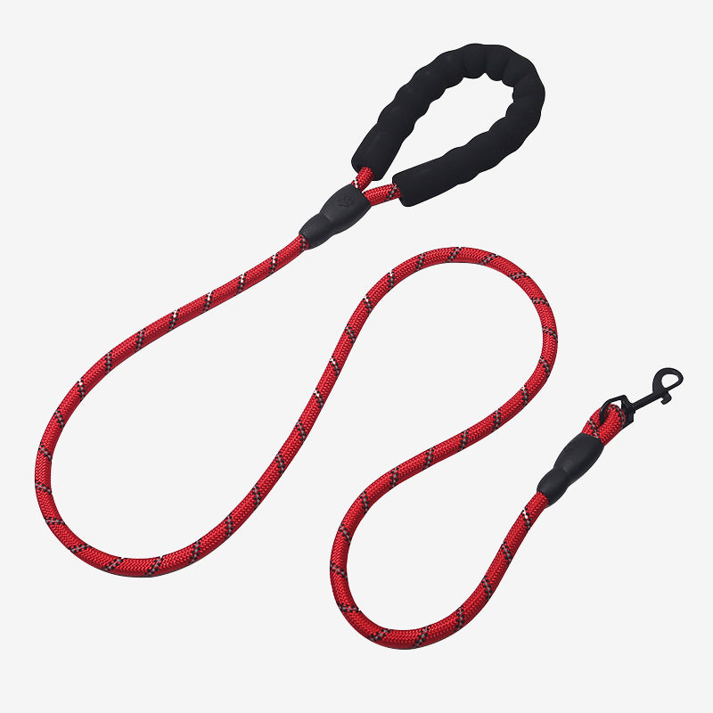 Reflective Dog Leash – Heavy Duty Night Safety Rope with Padded Handle