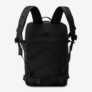 Black Pawtrek tactical backpack with multiple compartments for outdoor pet travel and training – Australia