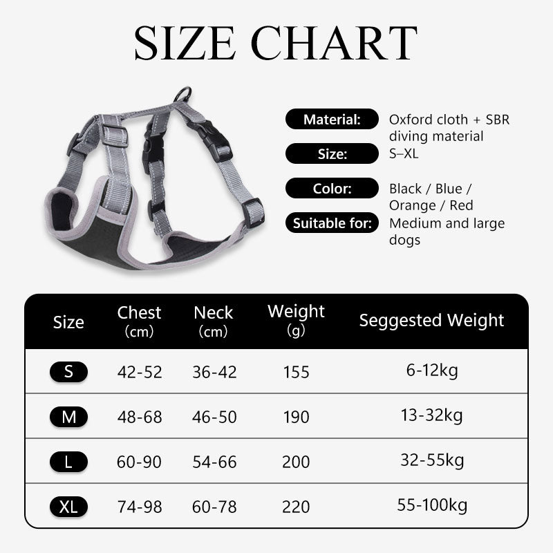 Dog Harness Sizing Chart