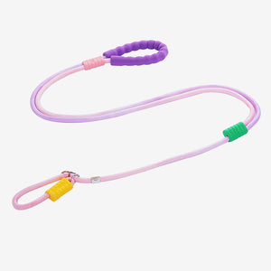 Pawtrek pastel gradient dog P-leash in pink and purple with soft padded handle – Australia