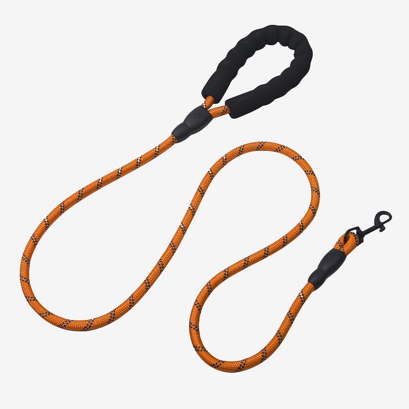 Reflective Dog Leash – Heavy Duty Night Safety Rope with Padded Handle