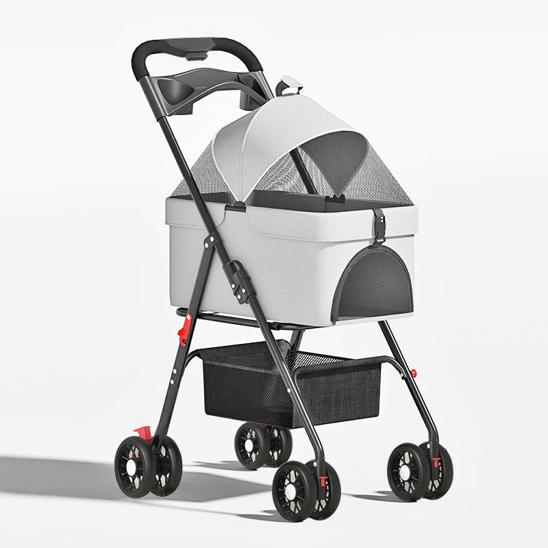 Grey Pet Stroller